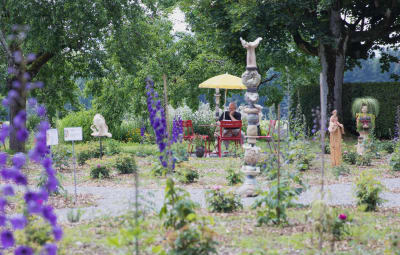 Pavillon für Rosengarten