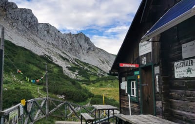 Schild Voisthalerhütte 