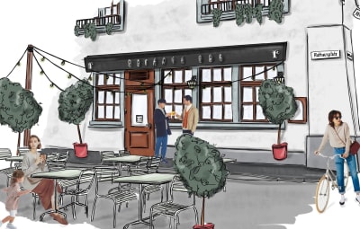 Rathaus Bar: Neue Terrasse