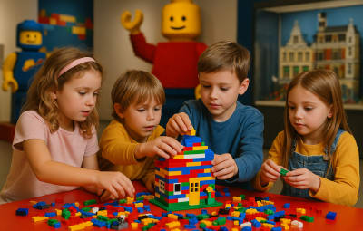 Museum mit Legosteinen