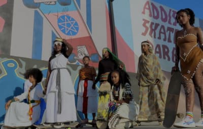 Äthiopien Girl Skate Kultur