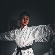 Monirah an die Karate-EM