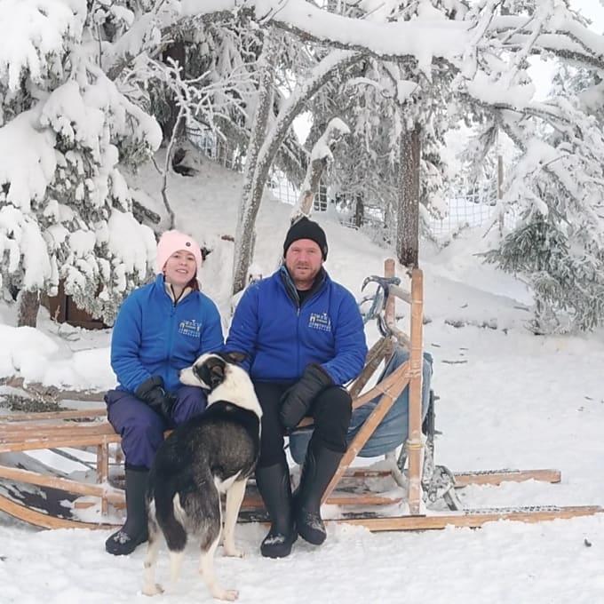 Husky Abenteuer Rönnliden - Thomas und Nina