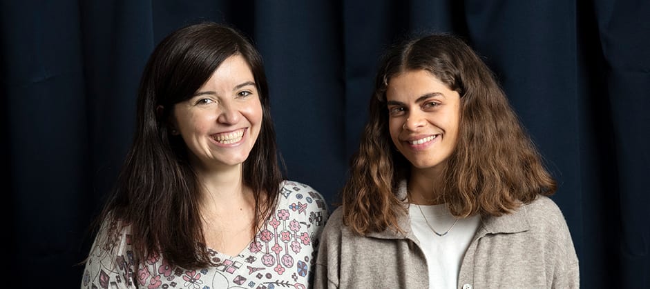 Denise de Roux and Natalie Marar