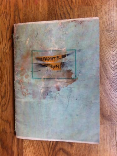 «Cahier» de Prosper Thon au éditions Ripopée