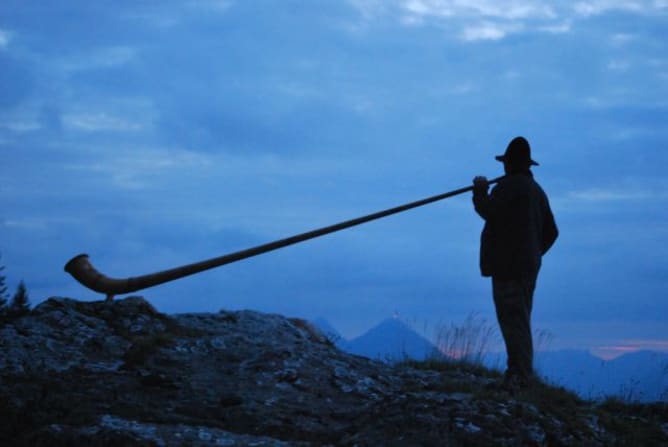 Ein Alphorn zu Besuch