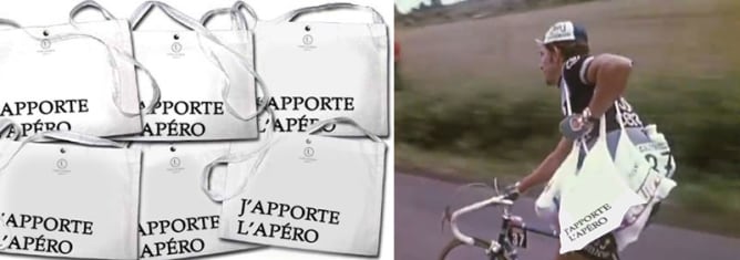 La musette : Un joli sac en tissu avec bouton pression, idéal pour les pic nic ou la plage