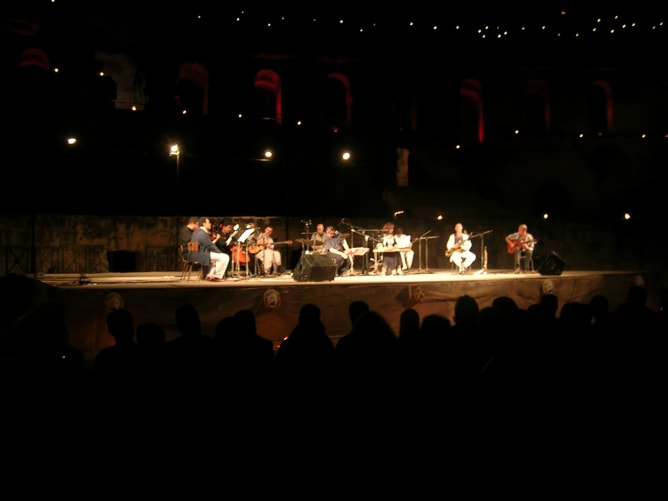 ContempArabic Ensemble im 2. grössten röm. Amphitheater der Welt, El Djem Tunisia