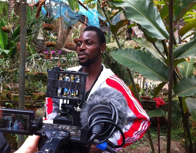 Yaa Pono from Ghana, in a garden in Accra