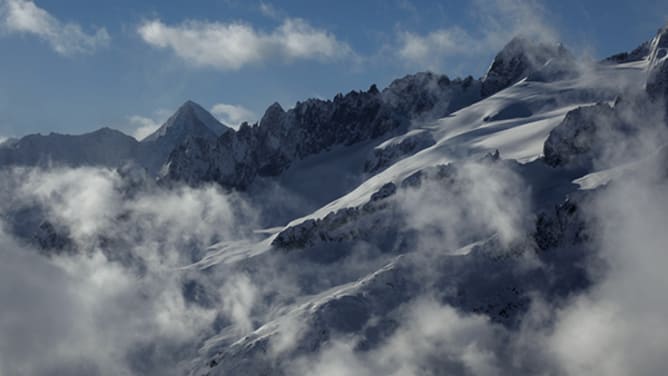 Berge beim Aletschgletscher