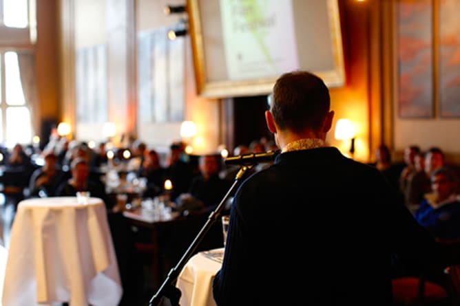 Pascal Claude bei der Flutlicht-Lesung 2014