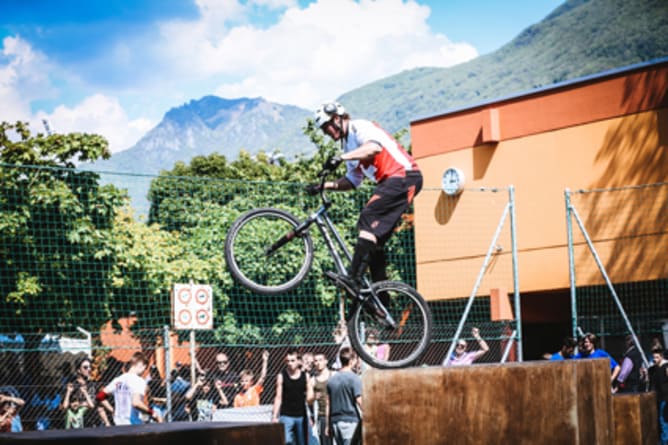 Daniele Meyerhans, champion suisse de bike trial