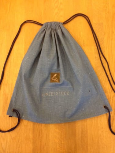 Turnsackerl-Rucksack in blau