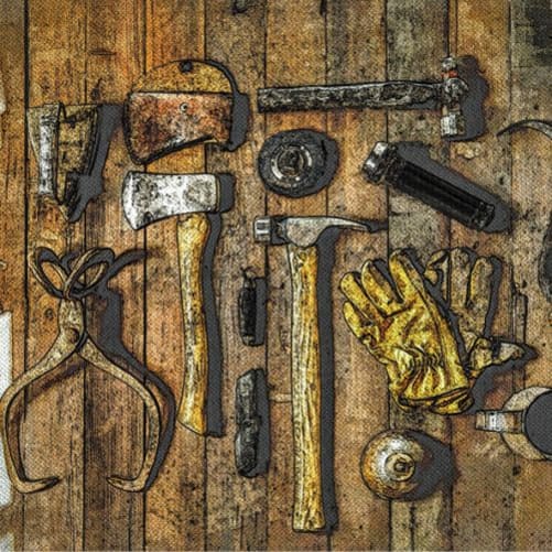 Tools for all our Tiny House construction – helper!