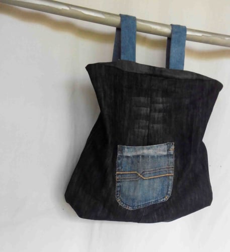 Backpack, made with recycled Jeans.