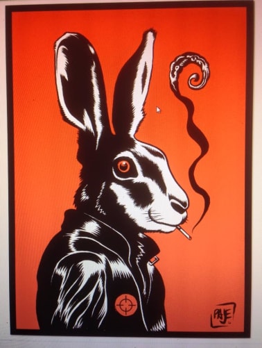 Fabien Page – Encre – A4 – Contrepartie LAPIN / 300.-