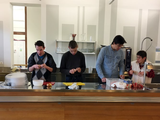 Gemeinsames Kochen auch in den Werkstätten