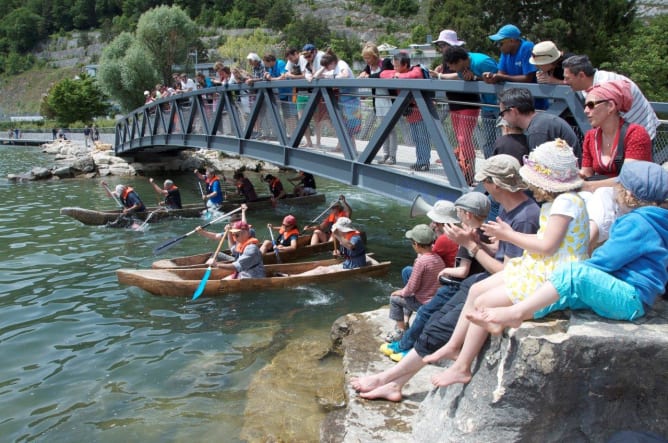 Régate de pirogues édition 2015 à Bienne