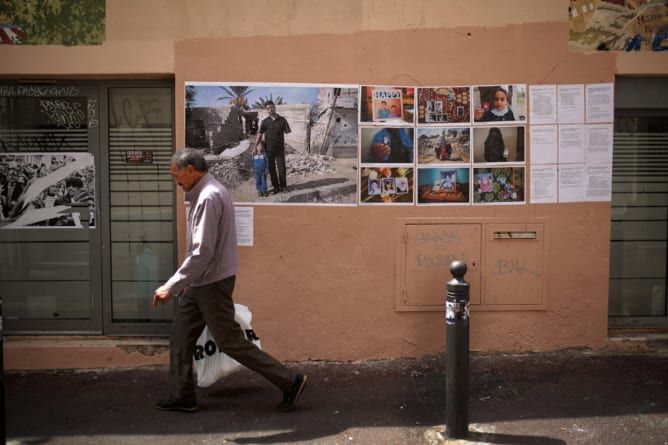 Gaza Strassenausstellung in Marseille