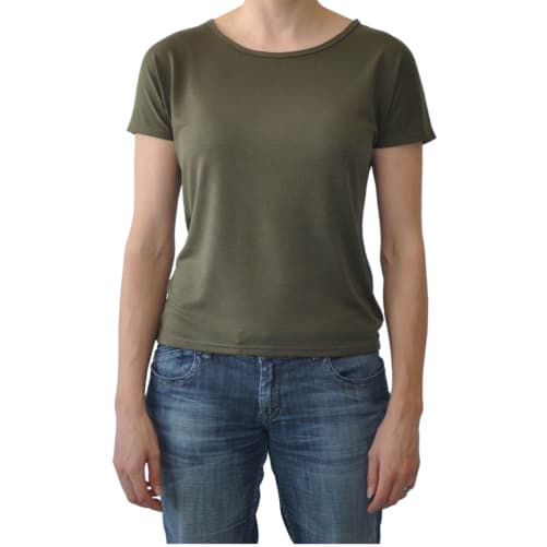 Social Fabric basic tee, ladies khaki