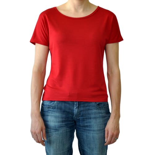 Social Fabric basic tee, ladies red