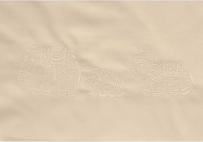 elephant-embroidered toddler sheets