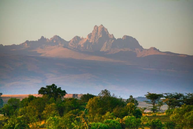 Mount Kenya am Morgen