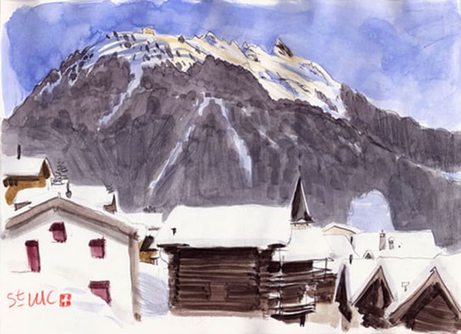 St Luc sous la neige