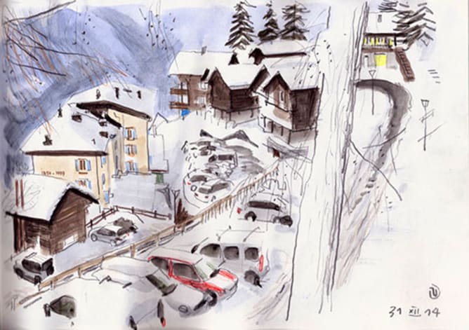 Hôtel Bella-Tola en hiver
