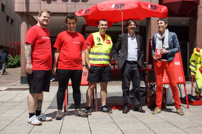 Velotour um den Kanton St. Gallen zum Wahlauftakt