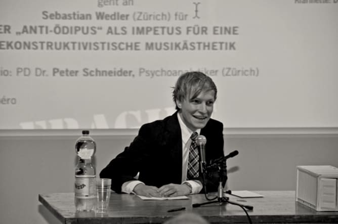 2011, Preisträger «Link 2 Future», Sebastian Wedler für seine Arbeit «Der «Anti–Ödipus» als Impetus für eine dekonstruktivistische Musikästhetik»