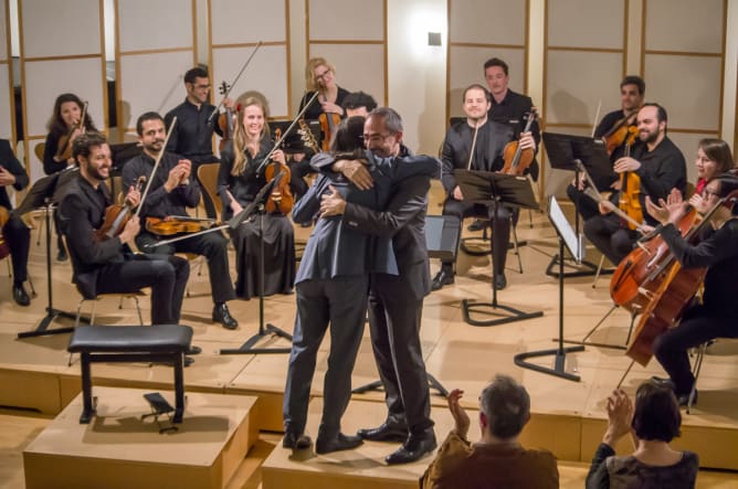 Fabián Cardozo, Pablo Márquez and the KlangMUNDO Kammerorchester