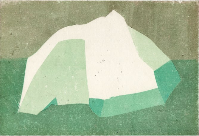 iceberg, gravure, marylaure décurnex