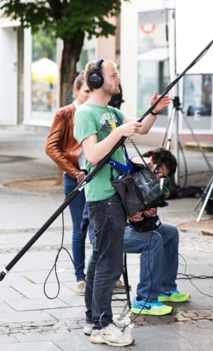 Unser Lichtassistent Jonathan.