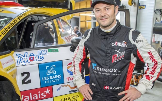 Sébastien Carron, double champion Suisse des Rallyes