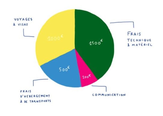 le budget (établi en euros par nos partenaires)