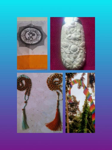 OM Kara, Talisman, Malas, Bali-flag