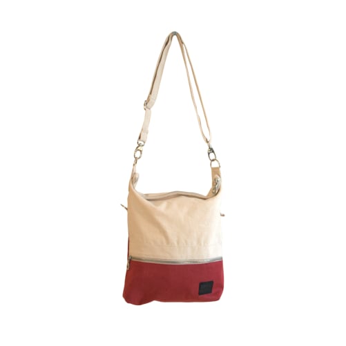 Handtasche - red / natural