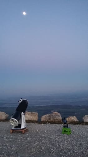 Sortie au Mont Chasseral. Au programme, la Lune, les amas stellaires, Jupiter, Saturne...