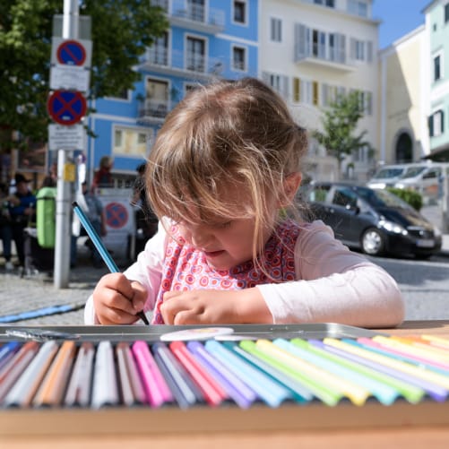 Zeichnen gehört natürlich unbedingt zum KUNST:RAUM