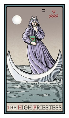 Tarot card Highpriestess