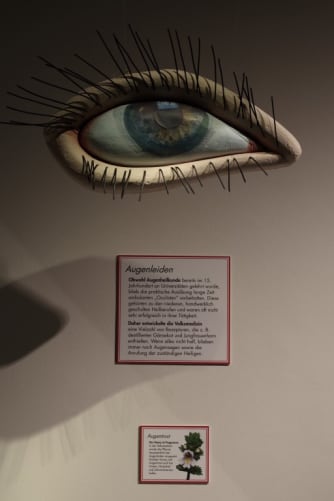 Part of our exhibition about eye healing