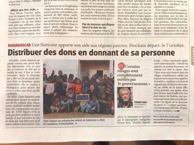 Article du Nouvelliste