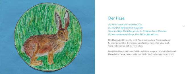 Eine Seite aus dem Buch «Die Kraft der Tiere»