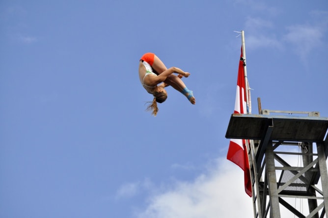 High Diving-Show am Zürifäscht 2016