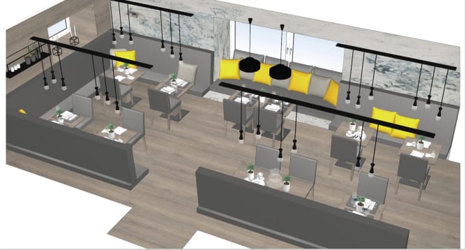 So soll das neue Cafè-Bistro aussehen