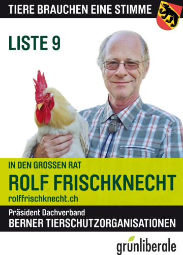 Das Plakat «Tiere brauchen eine Stimme»