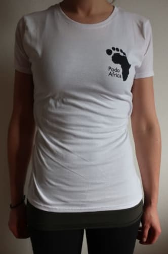 T-shirt PodoAfrica Femme en noir ou en blanc