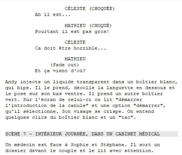 Extrait scénario 2/5