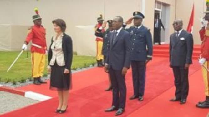 Mme Doris Leuthard & M. Patrice Talon( actuel président du Bénin).